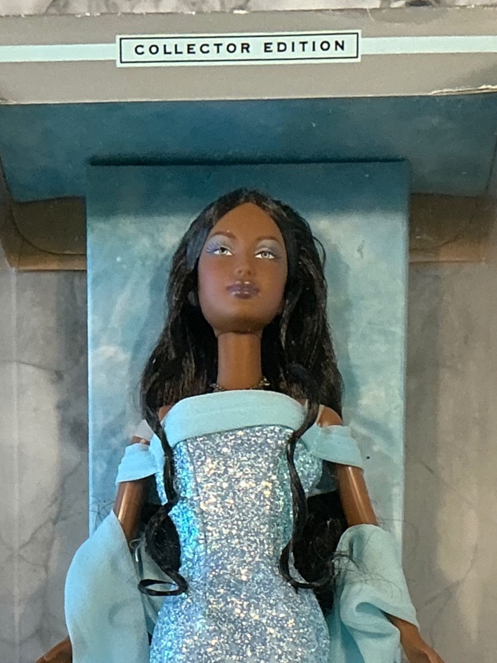 Birthstone Collection African American Barbie Doll March Aquamarine NRFB